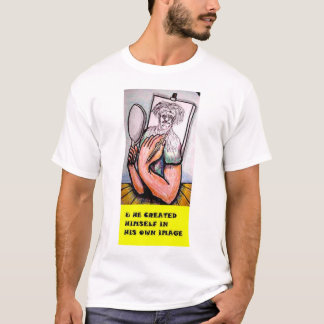 及び彼は彼自身のイメージで彼自身を作成しました Tシャツ