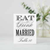 及び結婚したな%PIPE%のテーブル数があって下さい ポストカード (スタンド正面)