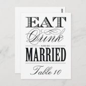 及び結婚したな%PIPE%のテーブル数があって下さい ポストカード (正面/裏面)