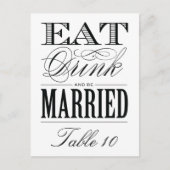 及び結婚したな%PIPE%のテーブル数があって下さい ポストカード (正面)