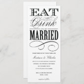 及び結婚したな%PIPE%の結婚式招待状のスタイル2があって下さい 招待状 (正面/裏面)