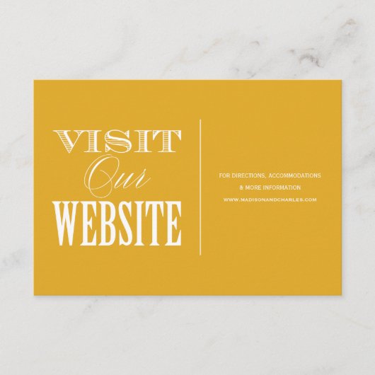 及び結婚したな%PIPE%結婚のウェブサイトカードがあって下さい エンクロージャーカード (正面)