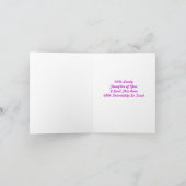 及び花柄、本当友情はそう上がりました カード (内部)