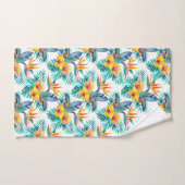 及び蘭パターン極楽鳥 バスタオルセット (ハンドタオル)