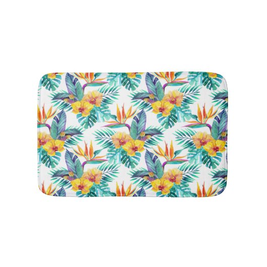 及び蘭パターン極楽鳥 バスマット (正面)