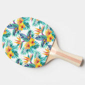 及び蘭パターン極楽鳥 卓球ラケット (横)