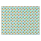 及び蘭パターン2極楽鳥 テーブルクロス (正面(横))