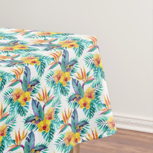 及び蘭パターン2極楽鳥 テーブルクロス (インサイチュ)