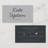 及エレガントびシンプル 名刺 (正面/裏面)