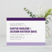 及カラフルびはっきりした結婚式招待状 招待状 (スタンド正面)