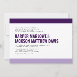 及カラフルびはっきりした結婚式招待状 招待状