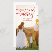 及メリーび結婚した | 休日のフォトカード シーズンカード (正面/裏面)