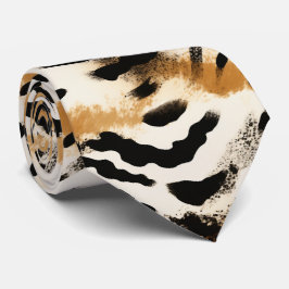 及モダンびカラフルアニマルプリント ネクタイ
