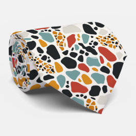 及モダンびカラフルアニマルプリント ネクタイ