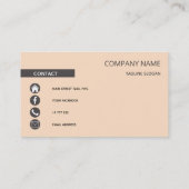 及モダンびシンプル 名刺 (裏面)