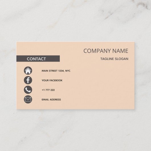 及モダンびシンプル 名刺 (裏面)