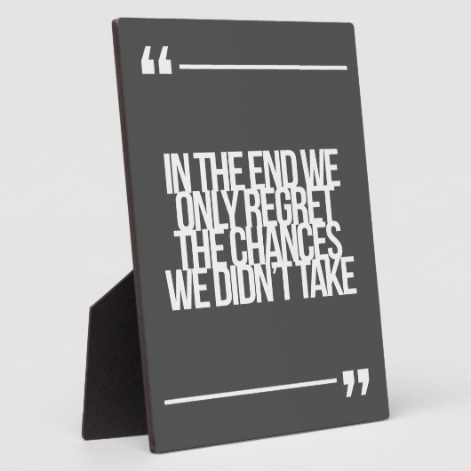 及感動的びやる気を起こさせる引用文 フォトプラーク (側面)