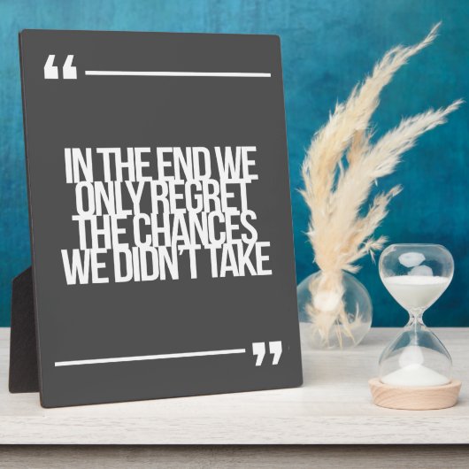 及感動的びやる気を起こさせる引用文 フォトプラーク (側面)