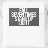 及感動的びやる気を起こさせる引用文 長方形シール (バッグ)