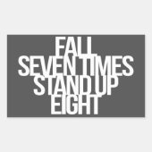 及感動的びやる気を起こさせる引用文 長方形シール (正面)