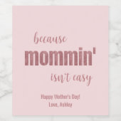 友おもしろいだち母の日ワインボトルラベル ワインラベル (シングルラベル)