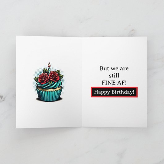 友おもしろいポップ・アートの人のための芸術誕生日 カード (内部)