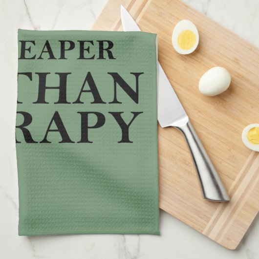友おもしろい人のためのワイン引用文 キッチンタオル (四つ折り)