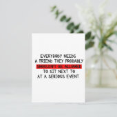 友おもしろい人のカード/すべての人が友だちを必要 シーズンカード (スタンド正面)