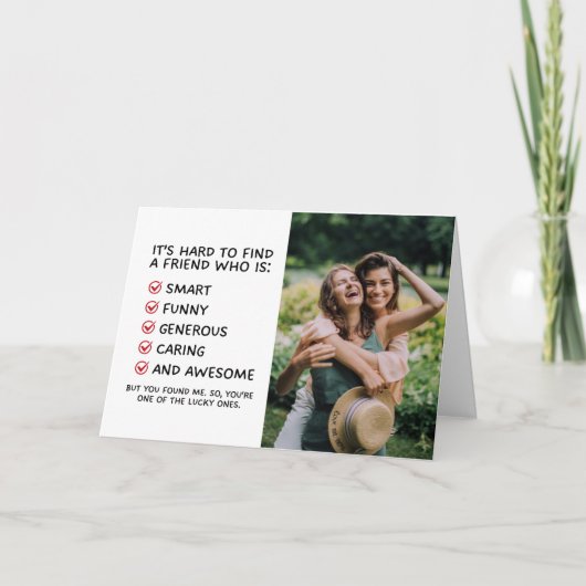 友おもしろい人の友情最高の証 シーズンカード (正面)