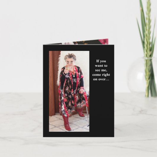 友おもしろい人の招待状またはアポイントメント カード (正面)