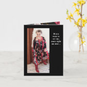 友おもしろい人の招待状またはアポイントメント カード (黄色い花)