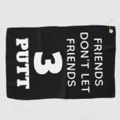 友おもしろい人は友だちを許さない3 Putt ゴルフタオル (横)