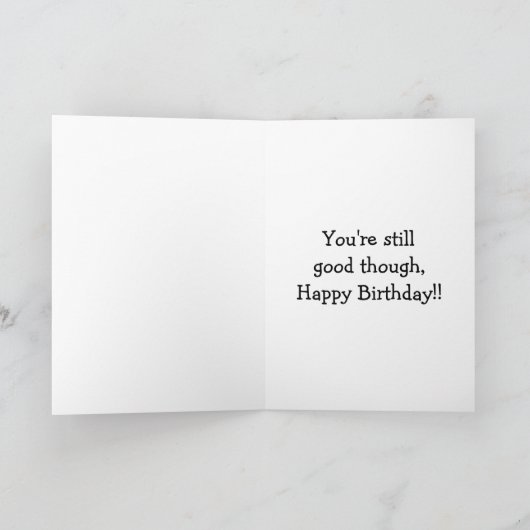 友おもしろい人用誕生日ユーモア用カード カード (内部)