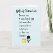 友おもしろい友の詩 カード (正面)