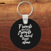 友おもしろい友ゴール友だちに友だちを許さない キーホルダー (正面)