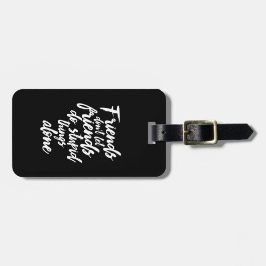 友おもしろい友ゴール友だちに友だちを許さない ラゲッジタグ (正面横)