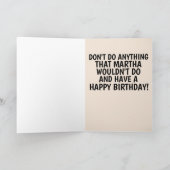 友おもしろい最高の人レトロ女性誕生日カード カード (内部)