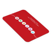 友かわいい友情ブレスレット赤バレンタインデー マグネット (右側)