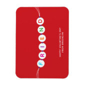 友かわいい友情ブレスレット赤バレンタインデー マグネット (縦)