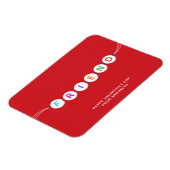 友かわいい友情ブレスレット赤バレンタインデー マグネット (左側)