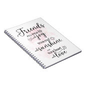 友だちがあなたの生活を喜びで満たす ノートブック (右側)