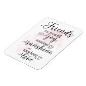 友だちがあなたの生活を喜びで満たす マグネット (左側)