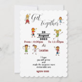 友だちが集まる 招待状 (正面)