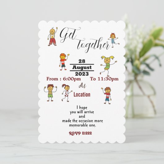 友だちが集まる 招待状 (スタンド正面)