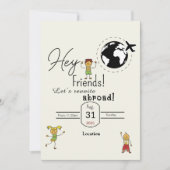 友だちが集まる 招待状 (正面)