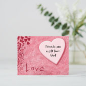 友だちとは神様からの贈り物はがき ポストカード (スタンド正面)