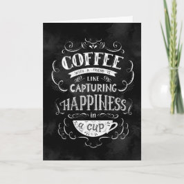 友だちとコーヒーを一緒に過ごすのはHappiness in a Cup カード