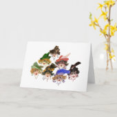 友だちとコーヒー カード (黄色い花)