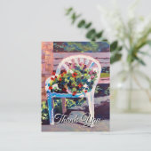 友だちと家族に送信する赤い黄色のブルーバイオレット ポストカード (スタンド正面)