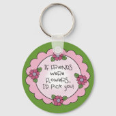 友だちと花 キーホルダー (正面)